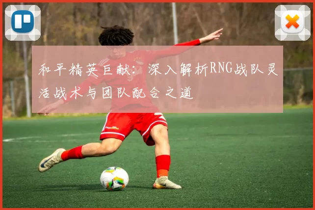 和平精英巨献：深入解析RNG战队灵活战术与团队配合之道