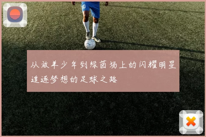从放羊少年到绿茵场上的闪耀明星追逐梦想的足球之路